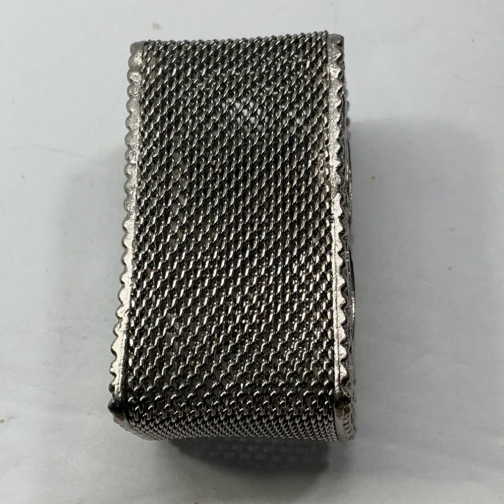 Vintage Vinaigrette Mesh Silver Tone Scent/Pill Box - Picture 6 of 9